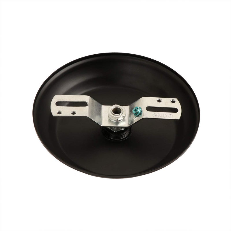 Giluta 5" Standard Light Canopy Kit with Maximum Fixture Weight of 40 Pounds Metal Ceiling Plate for Chandelier Pendant Lighting Flower Basket or DIY Projects, Black - Image 2